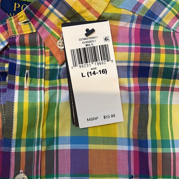 Polo Ralph Lauren Boys Long Sleeve Button Down NWT - Picture 2 of 6